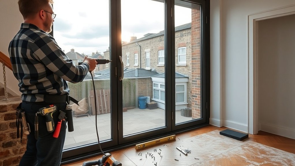 Aluminium Door Installation Poplar