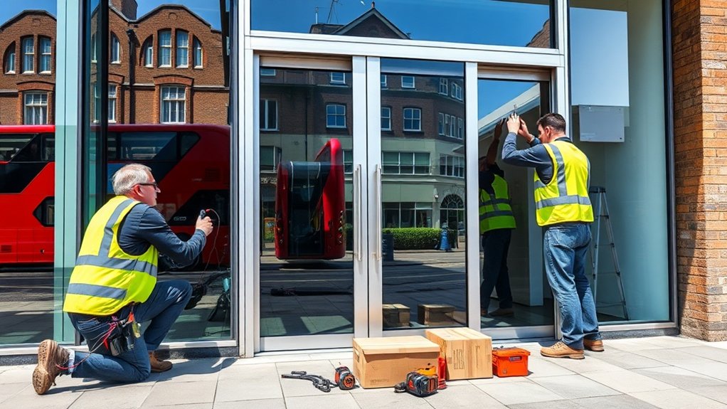 Automatic Door Installation Poplar