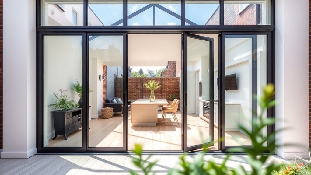 Bifold Door Glazing Poplar