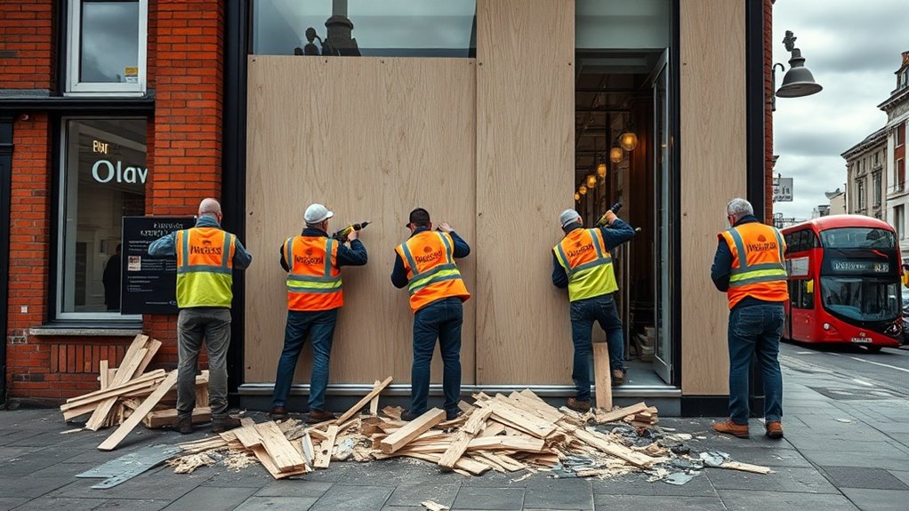 Boarding Up Security Poplar