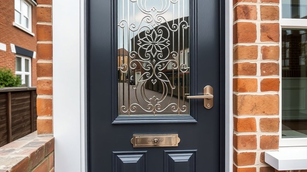 Composite Door Glazing Poplar