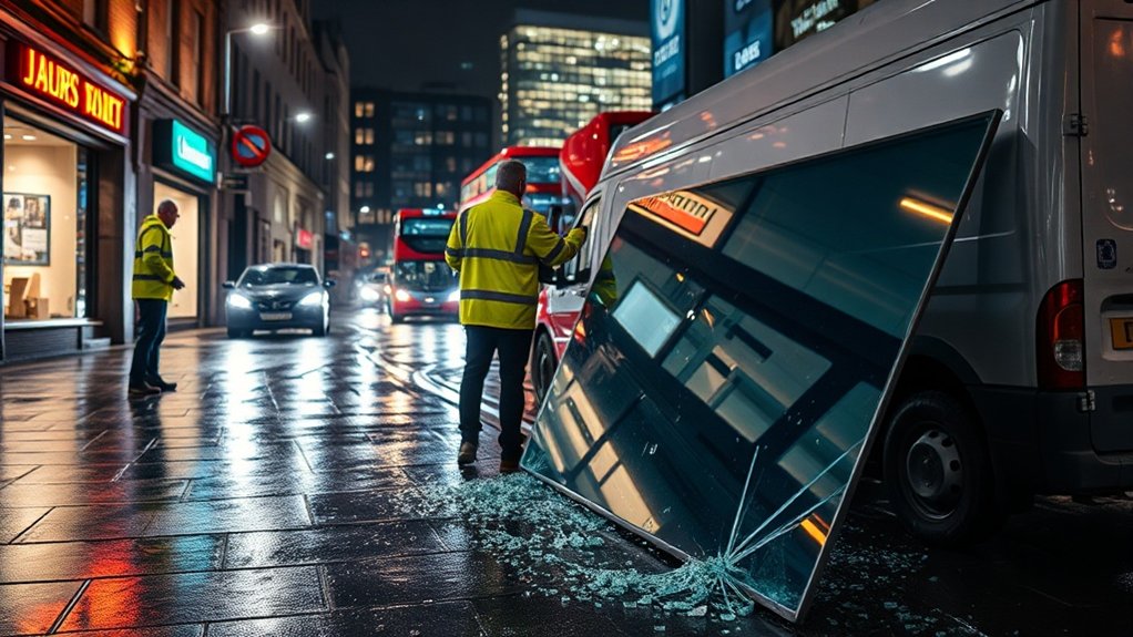 Emergency Glazing Canary Wharf