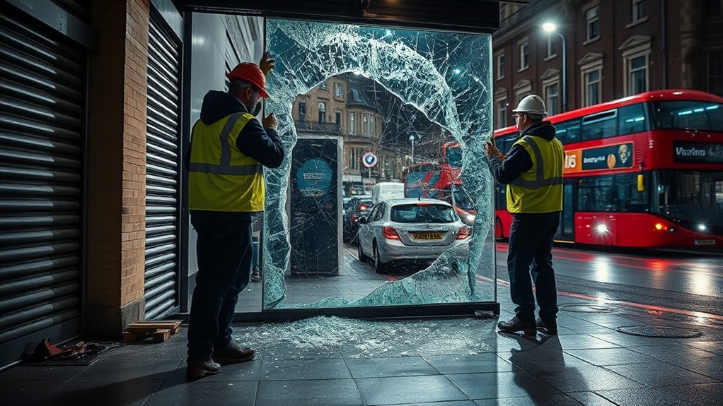 Emergency Shop Front Repair Poplar