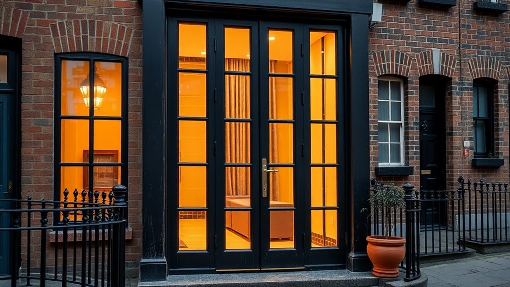 Glass Panel Doors Poplar