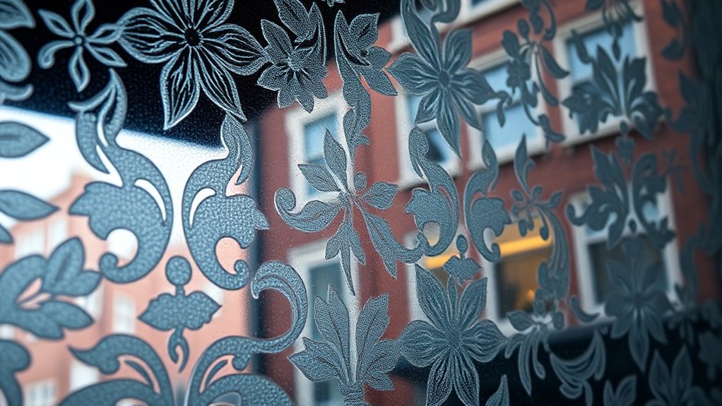 Patterned Decorative Glass Poplar