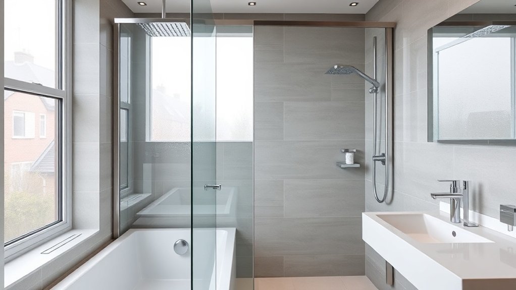 Semi-Frameless Shower Screens Poplar