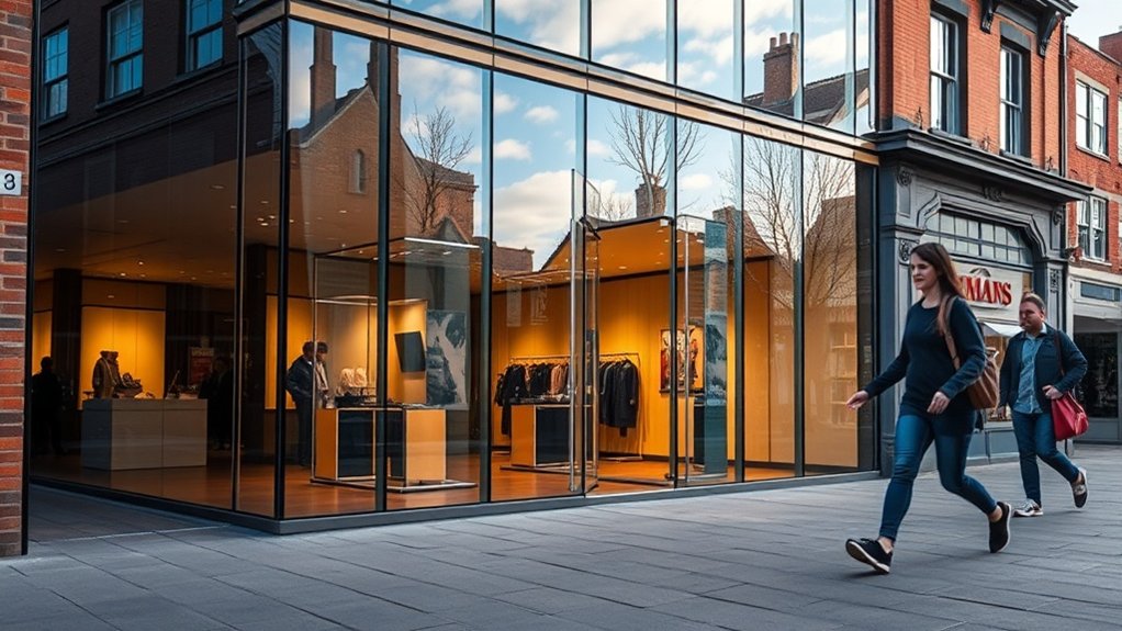 Shop Front Glazing Chrisp Street Market