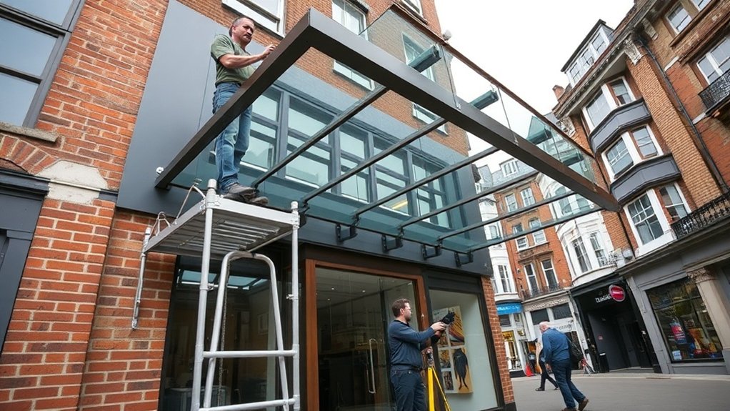 Shopfront Canopy Poplar