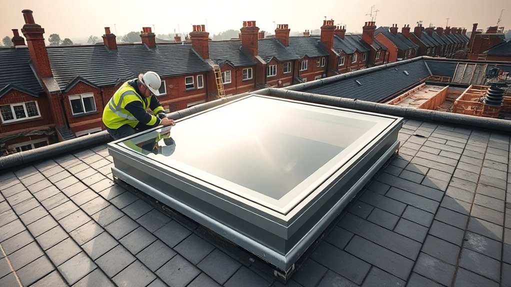 Skylight Installation Chrisp Street Market