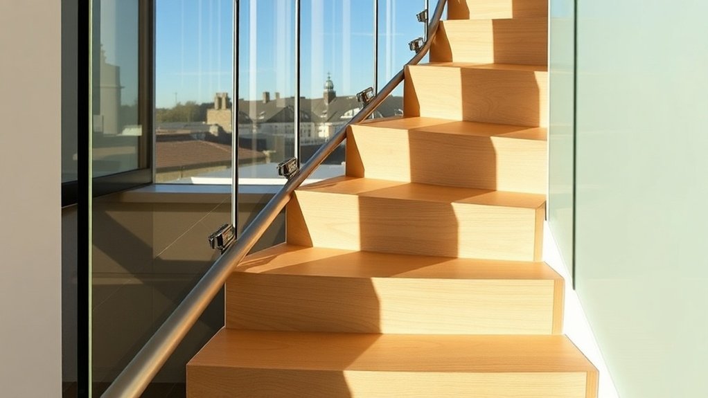 Staircase Glass Panels Poplar