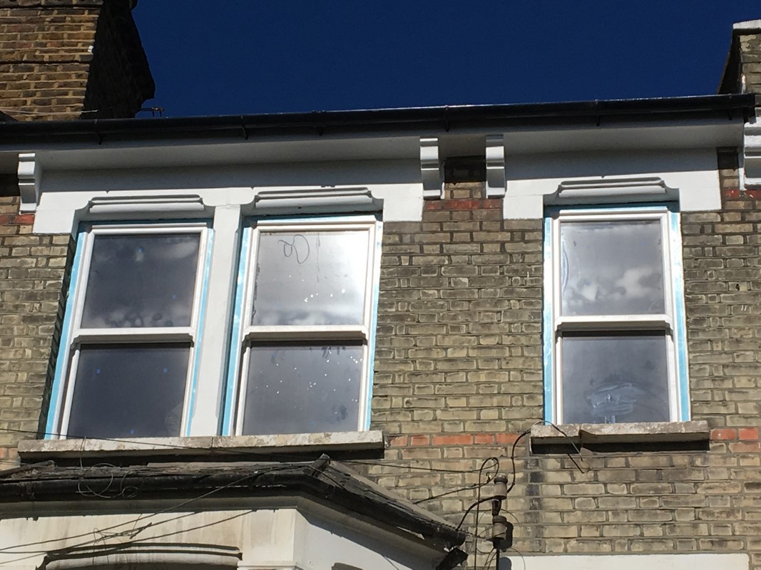New uPVC sash windows fitted on Victorian terrace in Poplar